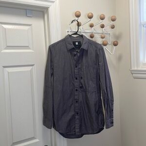 G-Star Raw - Long Sleeve Button Down - Grey / Red - Small